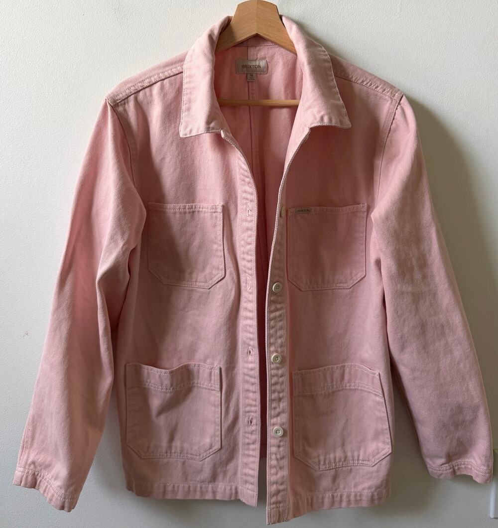 Brixton pink utility/chore jacket women's size M